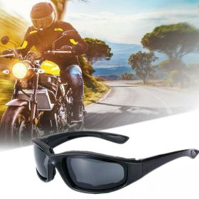 Motorcycle Riding Glasses Wind Resistant Bike Goggles UV Protection Resistant Padded Comfortable Outdoor Sport Goggles (Color: Gray)