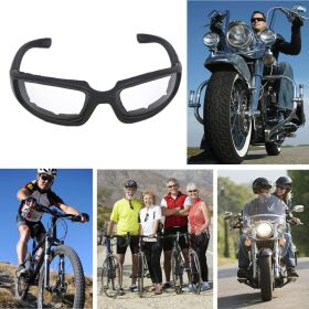 Motorcycle Riding Glasses Wind Resistant Bike Goggles UV Protection Resistant Padded Comfortable Outdoor Sport Goggles (Color: Clear)