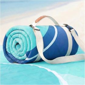 Waterproof Picnic Blanket Outdoor Camping Beach Mat Extra Large Foldable Car Essential Roadtrip Gadget Rv Accessories Glamping Tent Gear Must Hav (size: Abstract Aqua  80''*80'')